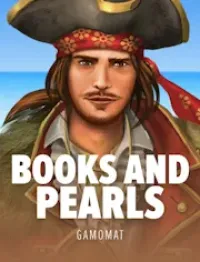 books and pearls slot logo